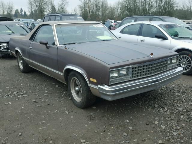 1GCCW80A7ER117385 - 1984 CHEVROLET EL CAMINO BROWN photo 1