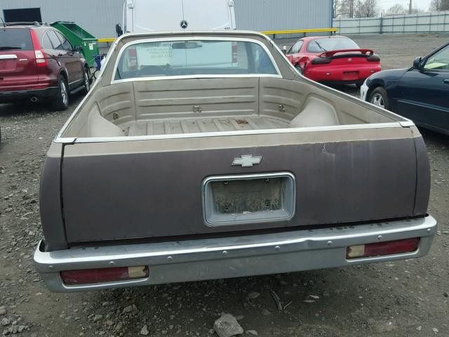 1GCCW80A7ER117385 - 1984 CHEVROLET EL CAMINO BROWN photo 6