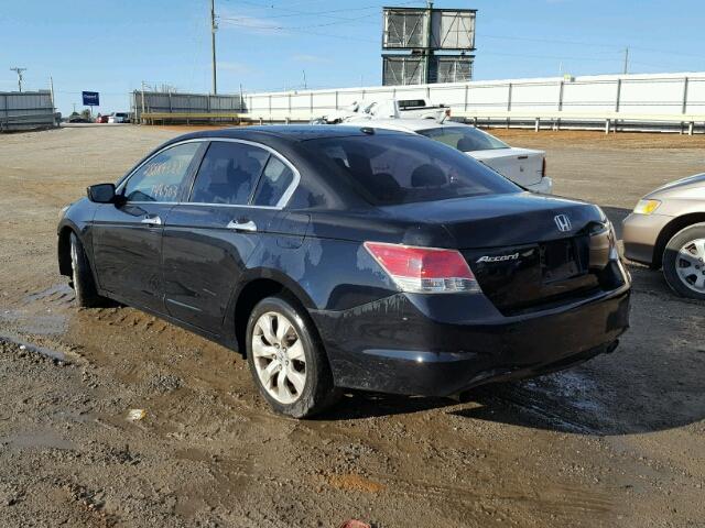 1HGCP36838A066170 - 2008 HONDA ACCORD EXL BLACK photo 3