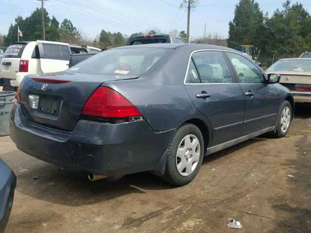 3HGCM56416G703072 - 2006 HONDA ACCORD LX BLUE photo 4