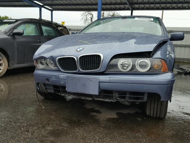 WBADT63452CH86566 - 2002 BMW 530 I AUTO BLUE photo 9