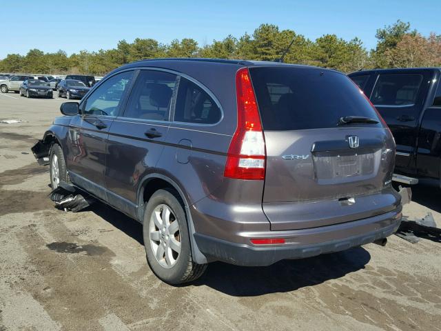 5J6RE4H44BL010842 - 2011 HONDA CR-V SE GRAY photo 3