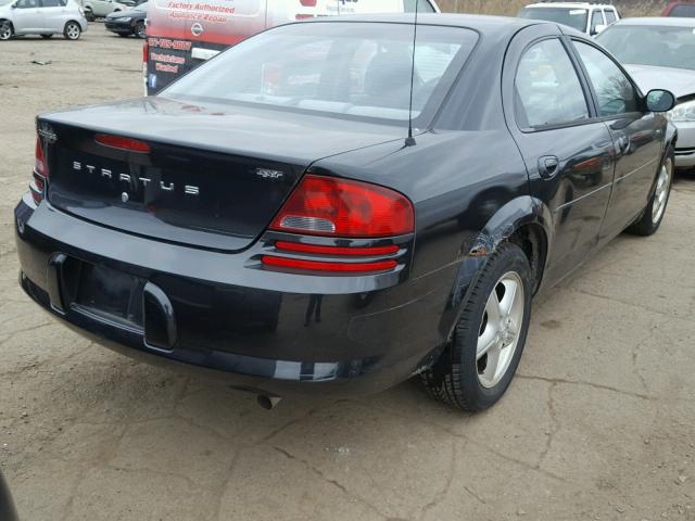 1B3EL46X74N263024 - 2004 DODGE STRATUS SX BLACK photo 4