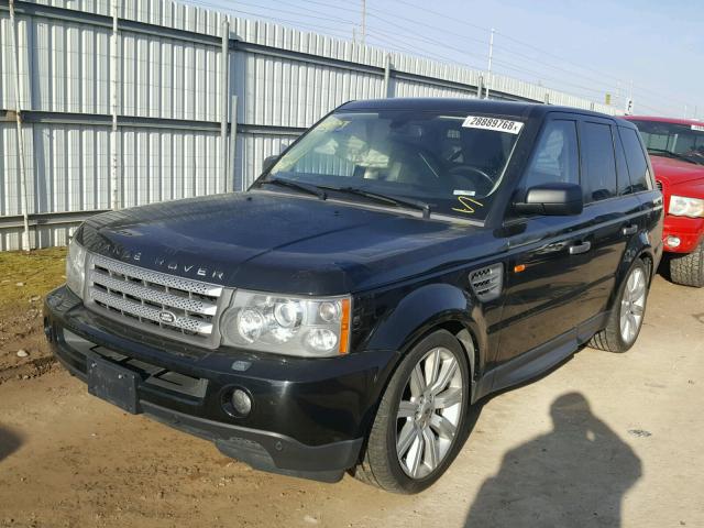 SALSH23457A983332 - 2007 LAND ROVER RANGE ROVE BLACK photo 2