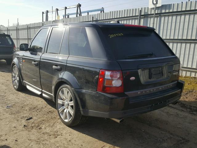 SALSH23457A983332 - 2007 LAND ROVER RANGE ROVE BLACK photo 3