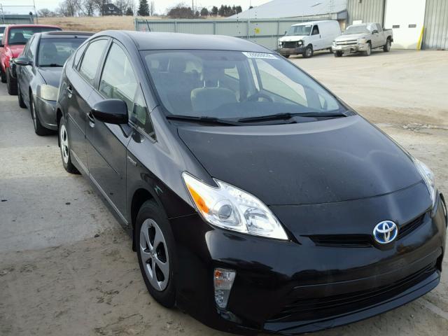 JTDKN3DU2C5399770 - 2012 TOYOTA PRIUS BLACK photo 1