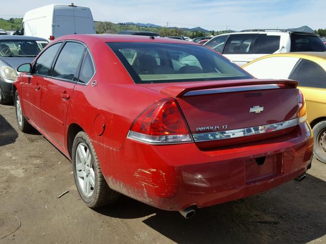 2G1WC58R879146690 - 2007 CHEVROLET IMPALA LT RED photo 3