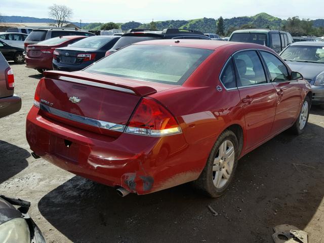 2G1WC58R879146690 - 2007 CHEVROLET IMPALA LT RED photo 4