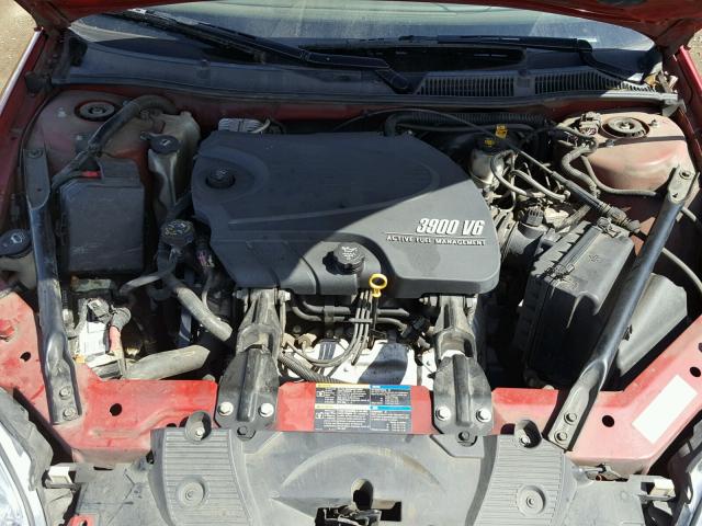 2G1WC58R879146690 - 2007 CHEVROLET IMPALA LT RED photo 7