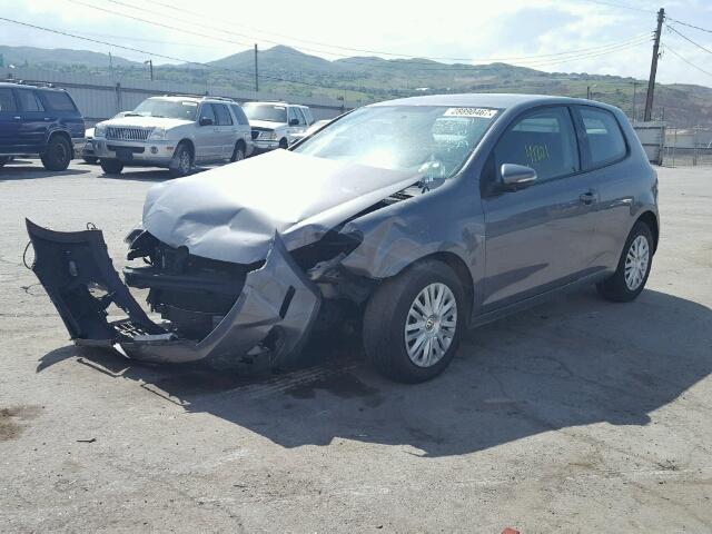 WVWAB7AJ5CW114964 - 2012 VOLKSWAGEN GOLF CHARCOAL photo 2