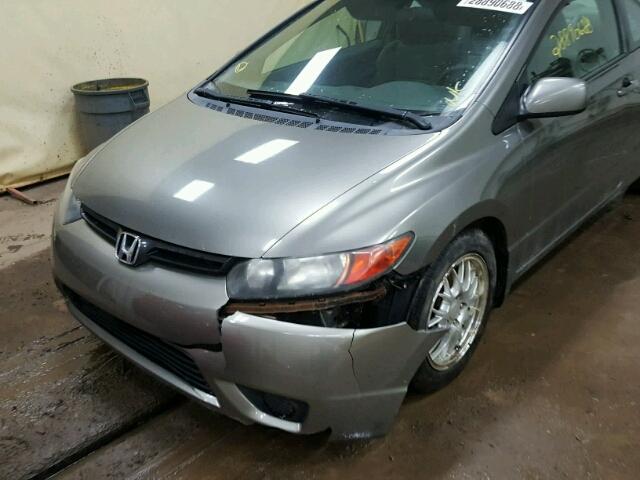 2HGFG12876H584353 - 2006 HONDA CIVIC EX Boz foto 9