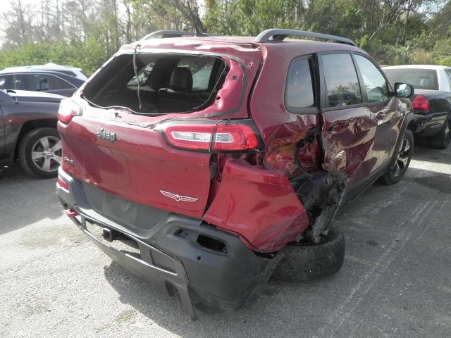 1C4PJMBS6FW619399 - 2015 JEEP CHEROKEE T RED photo 6