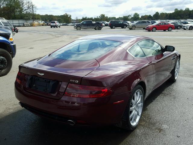 SCFAD01A45GA00957 - 2005 ASTON MARTIN DB9 BURGUNDY photo 4