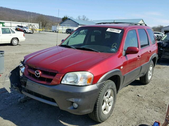 4F2YZ94165KM48013 - 2005 MAZDA TRIBUTE S MAROON photo 2