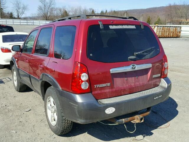 4F2YZ94165KM48013 - 2005 MAZDA TRIBUTE S MAROON photo 3