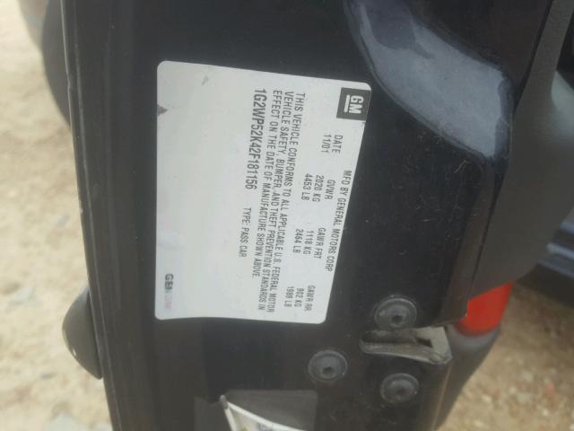 1G2WP52K42F181156 - 2002 PONTIAC GRAND PRIX BLUE photo 10