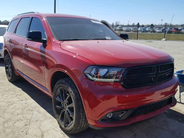 1C4RDJDG2HC611392 - 2017 DODGE DURANGO GT RED photo 1