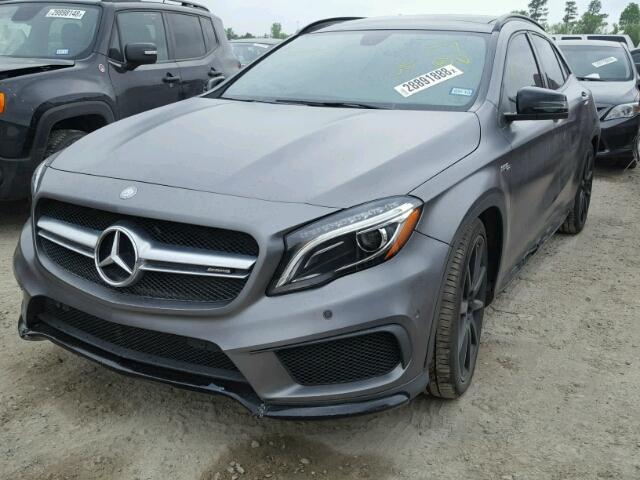 WDDTG5CB9FJ070432 - 2015 MERCEDES-BENZ GLA 45 AMG GRAY photo 2