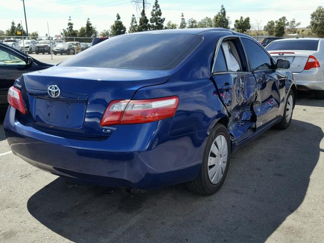 4T4BE46K49R056508 - 2009 TOYOTA CAMRY BASE BLUE photo 4