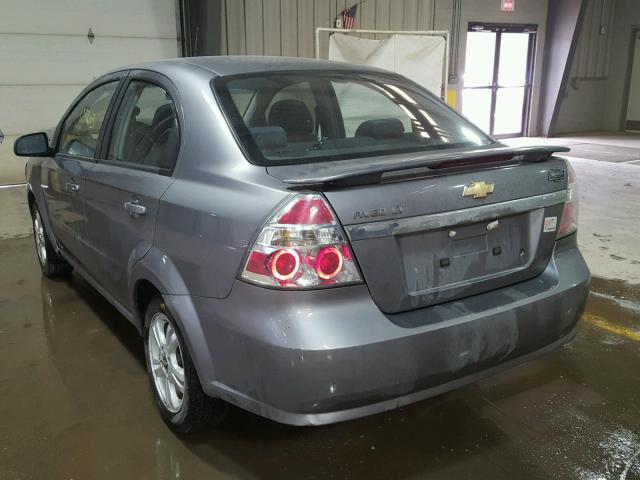 KL1TG5DE6BB206529 - 2011 CHEVROLET AVEO LT CHARCOAL photo 3