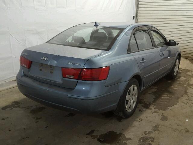 5NPET4AC7AH609555 - 2010 HYUNDAI SONATA GLS BLUE photo 4