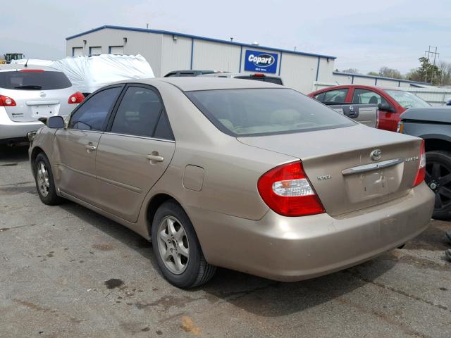 4T1BE32K14U347647 - 2004 TOYOTA CAMRY LE GOLD photo 3