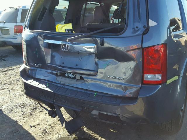 5FNYF3H99CB016550 - 2012 HONDA PILOT TOUR GRAY photo 9