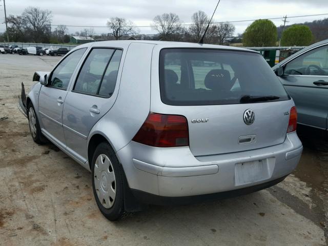 9BWGP21JX14020267 - 2001 VOLKSWAGEN GOLF GLS T SILVER photo 3