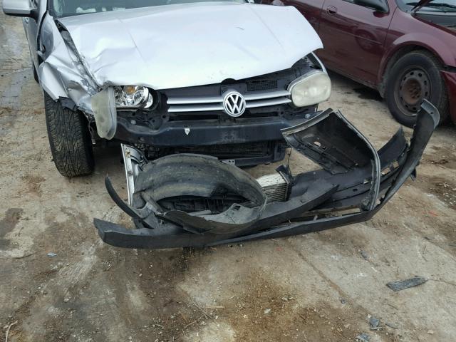 9BWGP21JX14020267 - 2001 VOLKSWAGEN GOLF GLS T SILVER photo 9