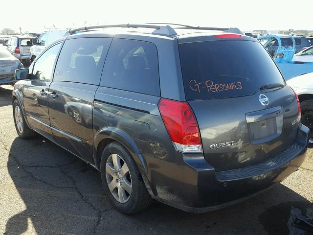 5N1BV28UX4N339804 - 2004 NISSAN QUEST S GRAY photo 3