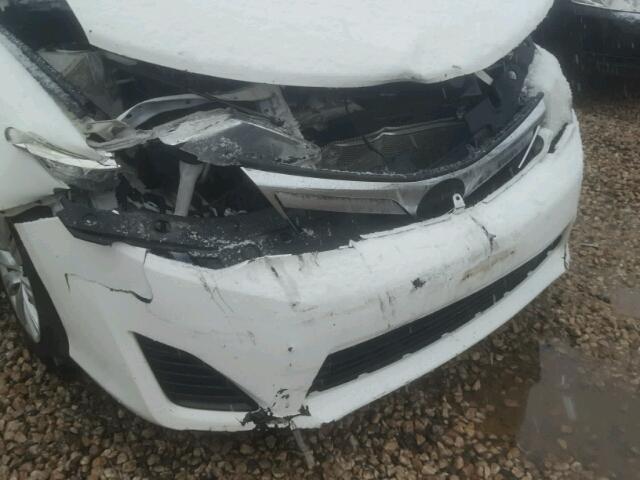 4T4BF1FK5CR199065 - 2012 TOYOTA CAMRY BASE WHITE photo 9