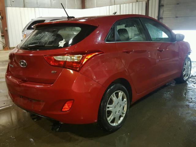 KMHD35LH0GU252451 - 2016 HYUNDAI ELANTRA GT RED photo 4