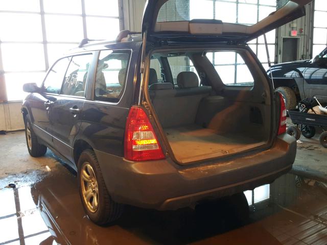 JF1SG63605H701482 - 2005 SUBARU FORESTER 2 BLUE photo 3