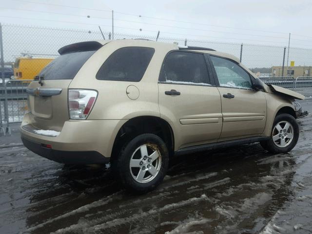 2CNDL13F686013333 - 2008 CHEVROLET EQUINOX LS GOLD photo 4