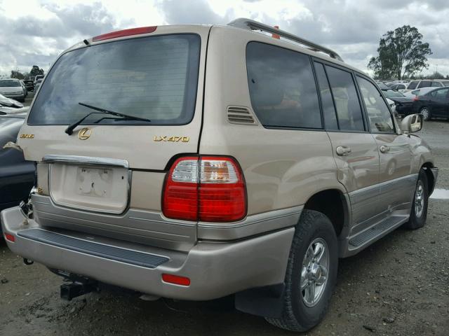 JT6HT00W3X0074061 - 1999 LEXUS LX 470 GOLD photo 4