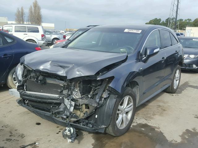 5J8TB3H34FL011793 - 2015 ACURA RDX BASE GRAY photo 2