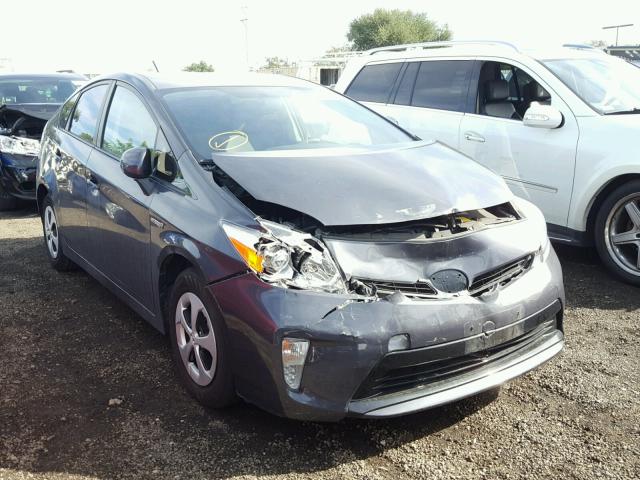 JTDKN3DU0D5625824 - 2013 TOYOTA PRIUS CHARCOAL photo 1