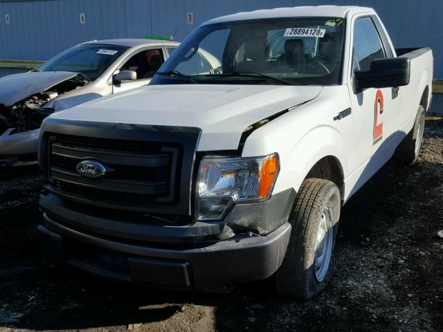 1FTMF1CM0EKG43884 - 2014 FORD F150 WHITE photo 2