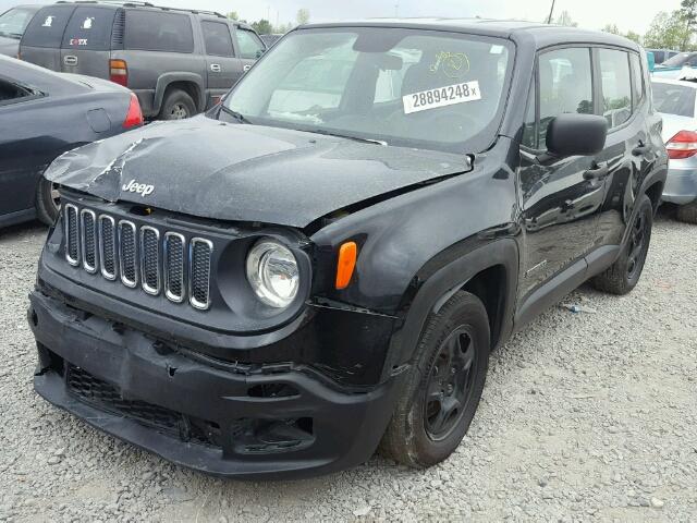 ZACCJAAT0FPB75727 - 2015 JEEP RENEGADE S BLACK photo 2