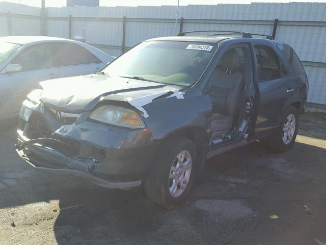 2HNYD18716H528935 - 2006 ACURA MDX TOURIN GRAY photo 2