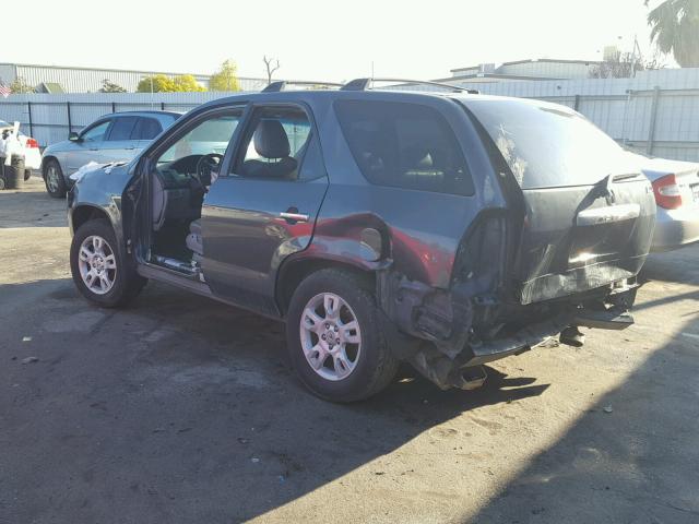 2HNYD18716H528935 - 2006 ACURA MDX TOURIN GRAY photo 3