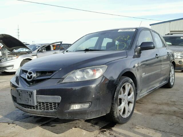 JM1BK343571728653 - 2007 MAZDA 3 HATCHBAC BLACK photo 2