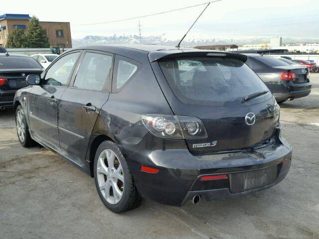 JM1BK343571728653 - 2007 MAZDA 3 HATCHBAC BLACK photo 3