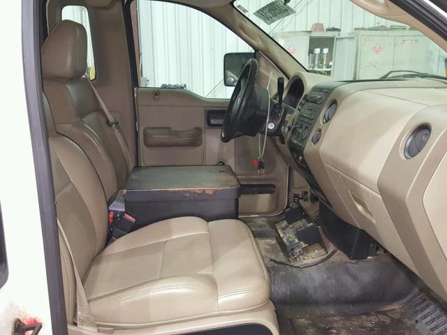 1FTRF12218KC95295 - 2008 FORD F150 WHITE photo 5