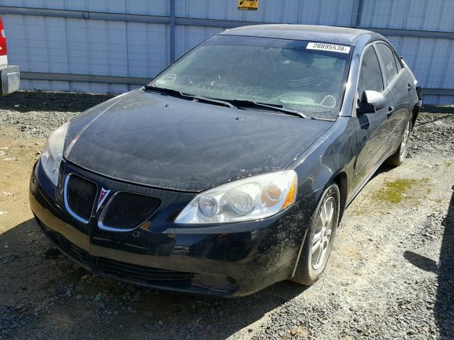 1G2ZF55B664217278 - 2006 PONTIAC G6 SE BLACK photo 2