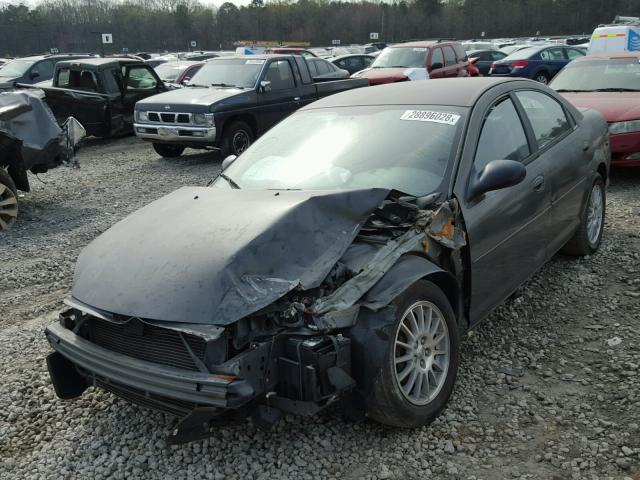 1C3EL46X84N375639 - 2004 CHRYSLER SEBRING LX GRAY photo 2