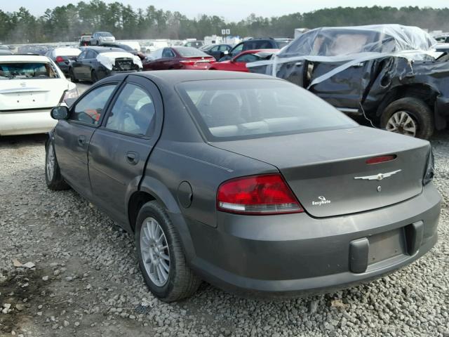 1C3EL46X84N375639 - 2004 CHRYSLER SEBRING LX GRAY photo 3