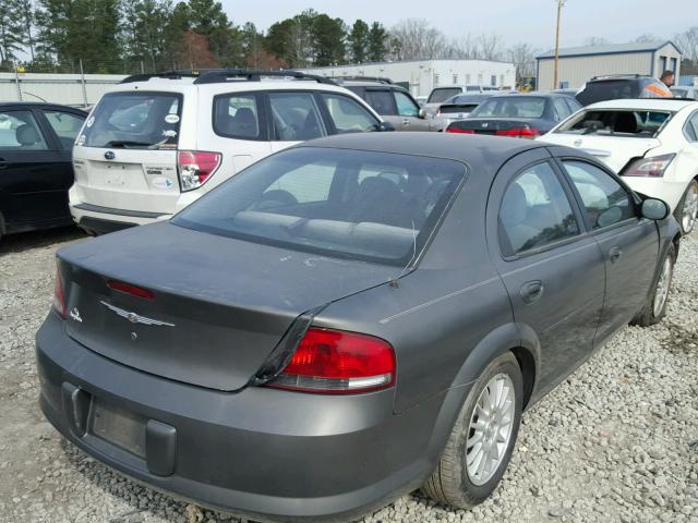 1C3EL46X84N375639 - 2004 CHRYSLER SEBRING LX GRAY photo 4