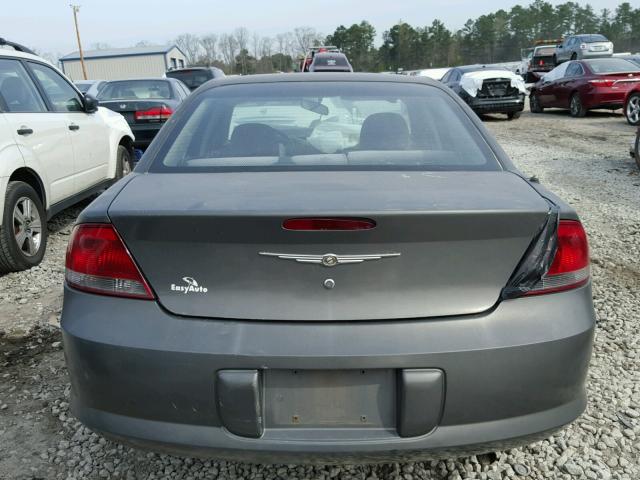 1C3EL46X84N375639 - 2004 CHRYSLER SEBRING LX GRAY photo 9