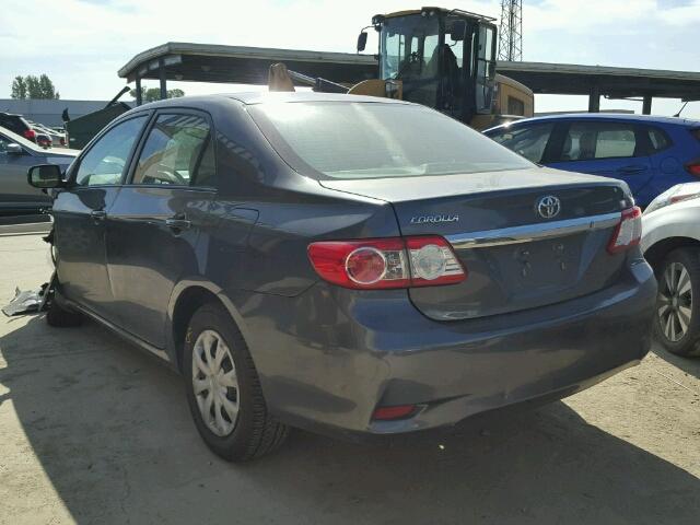 2T1BU4EE7BC720803 - 2011 TOYOTA COROLLA/S/ GRAY photo 3